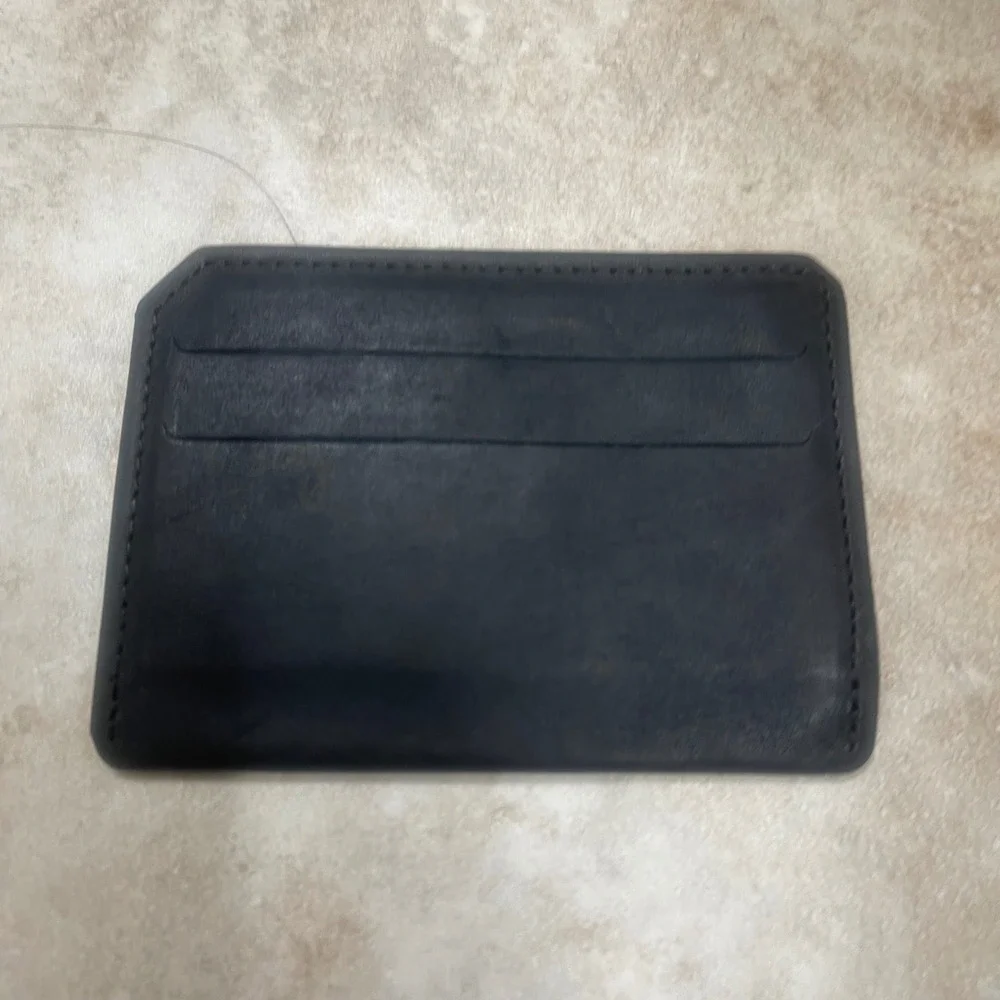 2 Rolfs American NEW Mens Black Leather Bifold Wallet and Card Holder Set of 2